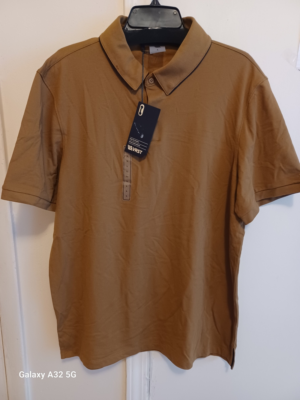 Vanrst Men’s Short-Sleeve Polo — Brown